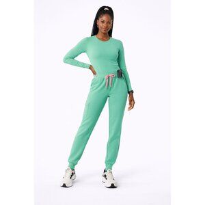Figs Zamora High Waist Joggers Surgical Green MP